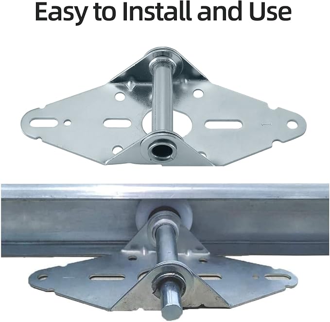 Garage Door Hinge #1, 14 Gauge Steel Replacement, Galvanized, 4 Pack | - Image 3