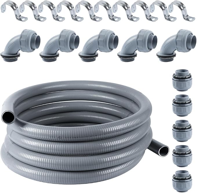 Liquid-Tight Conduit 1-1/4 inch 25ft w/UL Certification | Flexible Electrical by Neorexon
