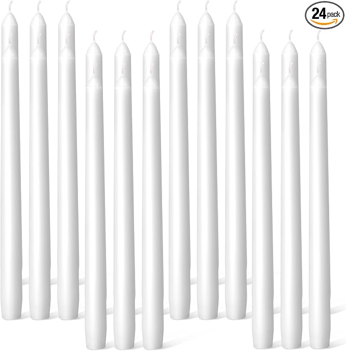 Everymoment White Taper Candles by Unknown