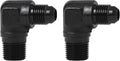 EVIL ENERGY 6AN to 3/8" NPT Male 90 Degree Fitting Adapter Aluminum 2PCS by EVILENERGY