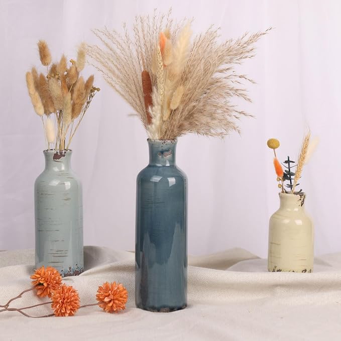 Multicolor Ceramic Vase Set of 3 - Image 6