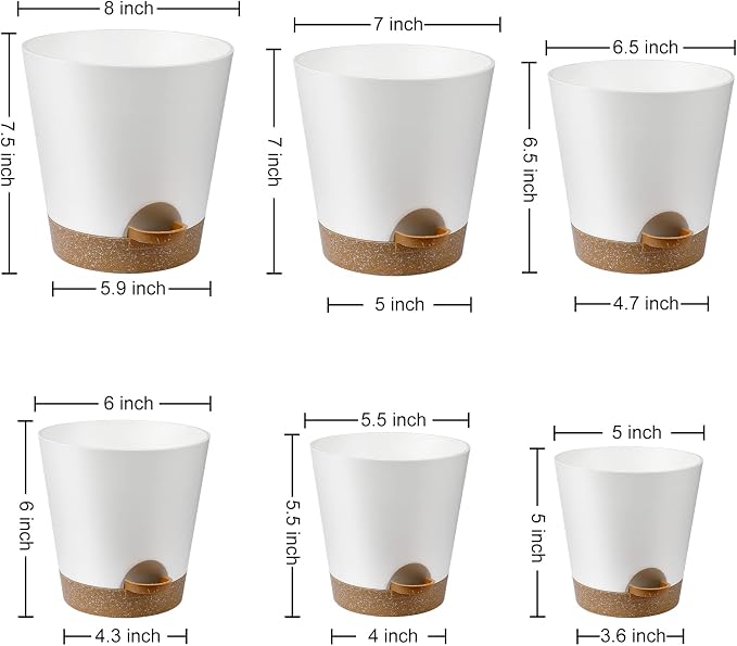 YNNICO Indoor Self Watering Planters - Image 4