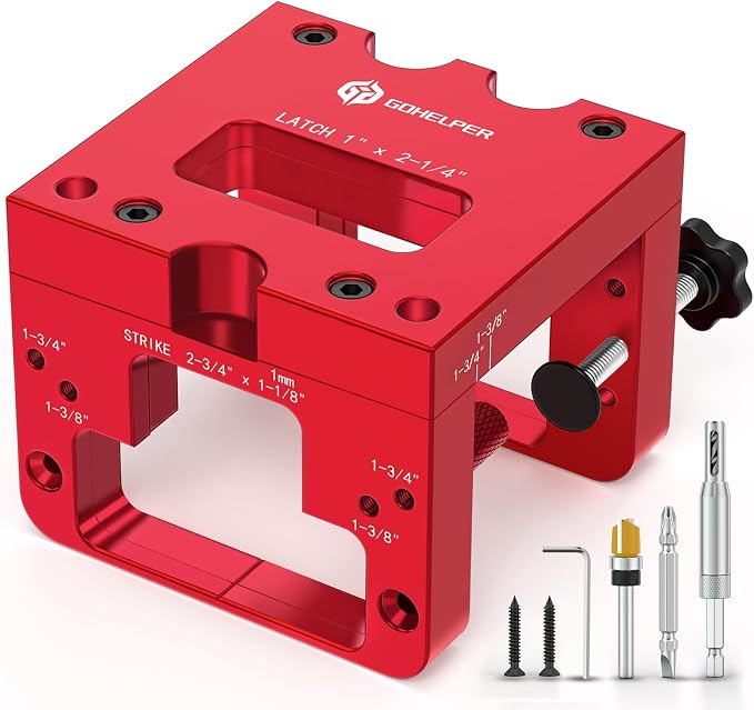 Door Latch and Strike Plate Mortise Tool by Gohelper