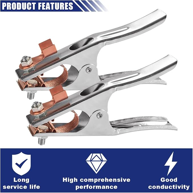 2PCS 500A Welding Ground Clamp, Manual Welder Electrode Clamp, Welder Ground - Image 3