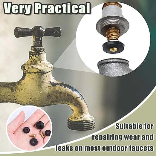 48PCS Outdoor Faucet Repair kit Water Hose Gasket Rings Faucet Washer Kit - Image 5