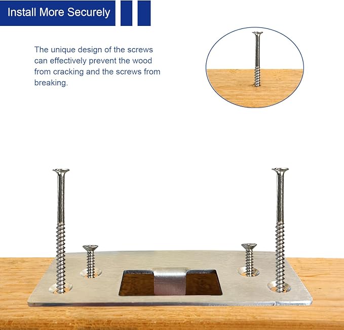Door Strike Plate, Reinforced Enlarged Striker Plate - Image 4