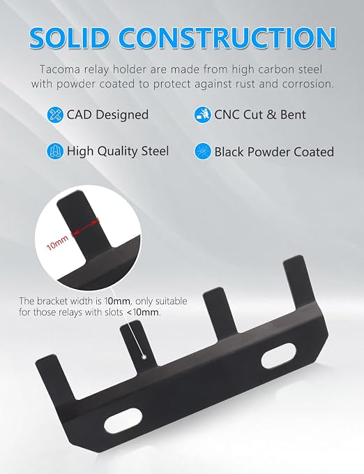 Tacoma Relay Holder, Auxiliary Relay Box Bracket Bolt On Kit | Compatible - Image 3