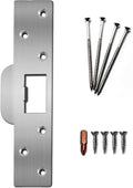 U 9476 Security Latch Strike, Extra Long Door Strike Plate 7", Reinforced by Unknown