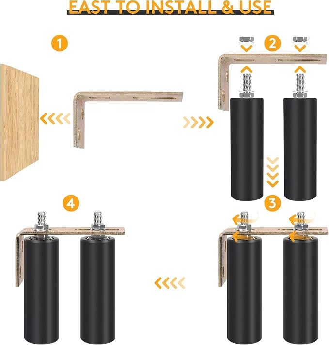 2 Pack 6" Gate Roller Guide - Image 6