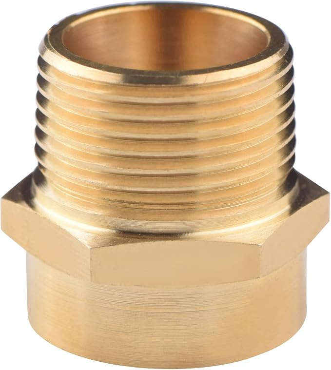 4 Pack G 3/4 Female Thread to US 3/4 NPT Male Thread Brass Pipe Fitting Adapter - Image 5