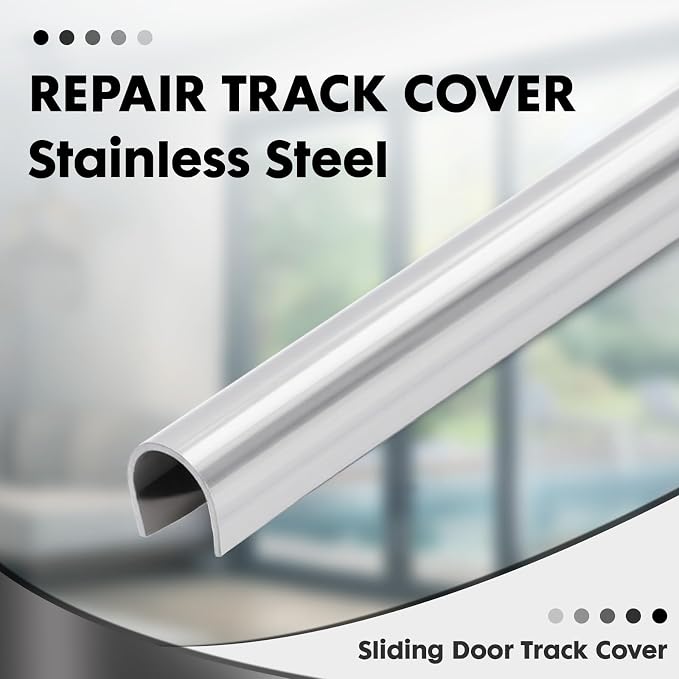 4 Pack Sliding Door Repair Track Cover– Repair Worn or Damaged Sliding Glass - Image 4