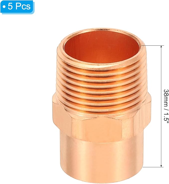 PATIKIL 3/4" Male Adapter Fitting - Image 2