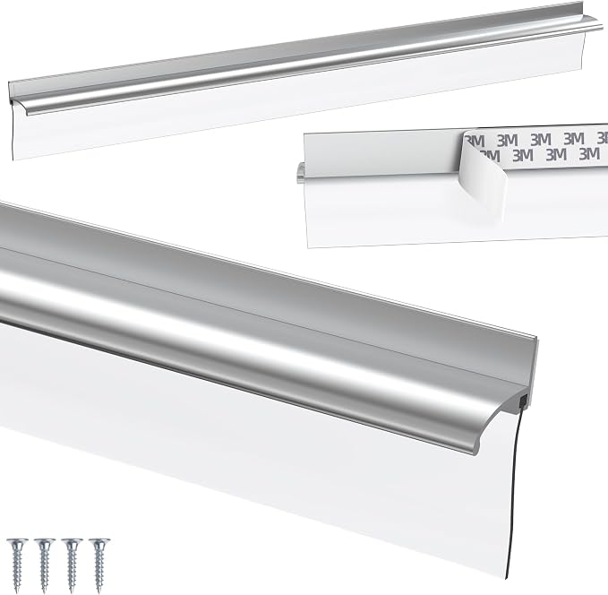 25" Chrome Framed Shower Door Replacement Drip Rail by BSFRNF