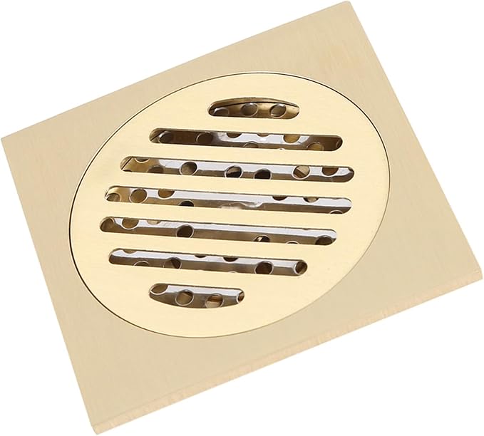 flexman Floor Drain, Brass Great Stripe Round Hole Drain Pipe Household Tool - Image 9
