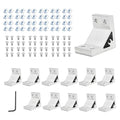 12pcs 2040 Corner Bracket Angle Aluminum Extrusion Hardware Silver | 2040 by SeekLiny