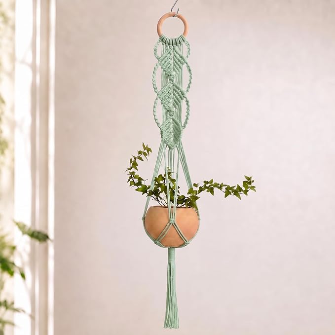 Shappy 1 Pack Boho Macrame Plant Hanger by Shappy