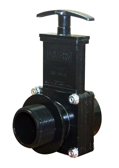 Valterra 7105 ABS, Gate Valve, 1-1/2" MPT x Slip by Valterra