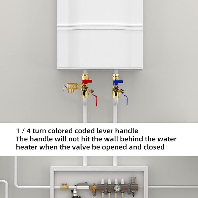 VAV 3/4" Tankless WaterHeater Valve Kit, Pressure Relie Valve, CSA Listed - Image 7