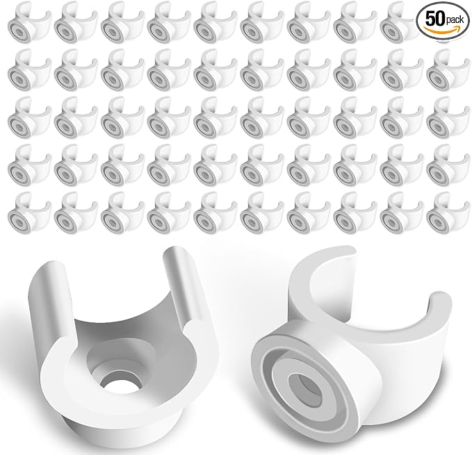 50 Pack 1/2 Inch PEX Clips, PEX Clamps PVC Pipe Clips and Hangers, Plastic | by OWMOSYX
