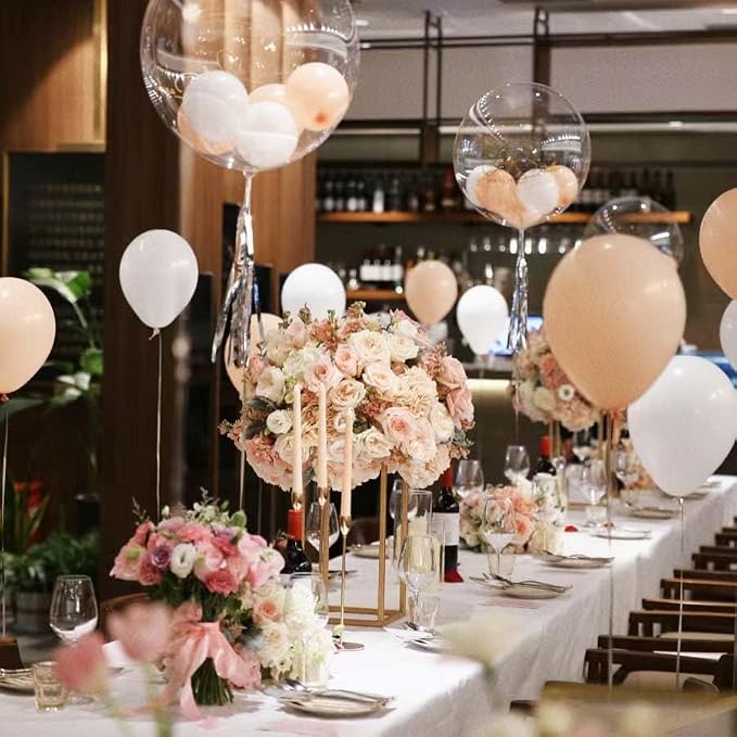 15.75inch 2 pcs Column Vases Gold Centerpieces - Image 6