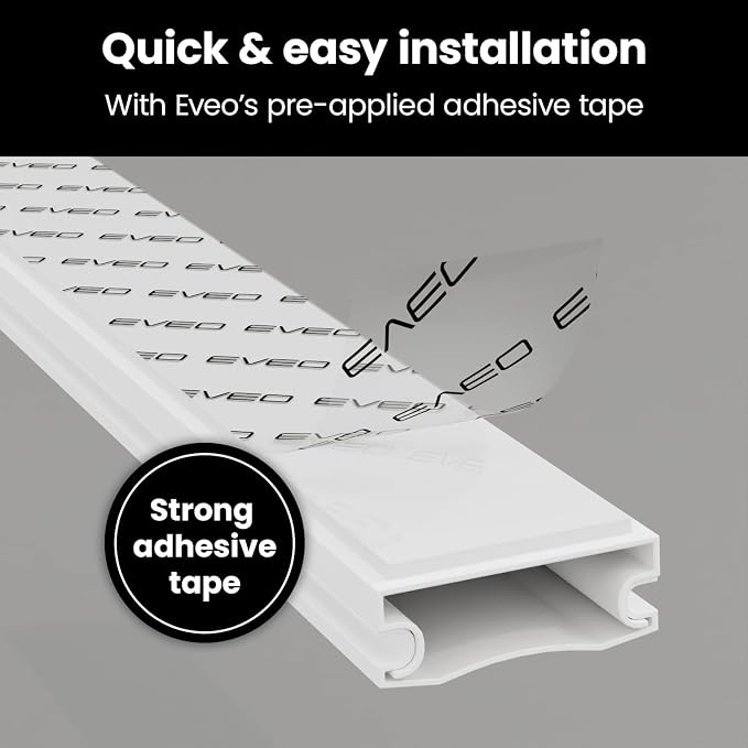 Cord Covers for Wires on Wall - 150in Cable Management Cable Hider - Cord - Image 2
