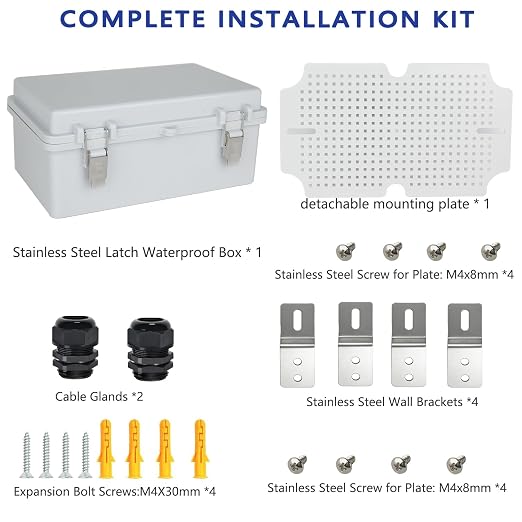 Electrical Junction Box, IP67 Waterproof Outdoor Box ABS Plastic Enclosure - Image 7