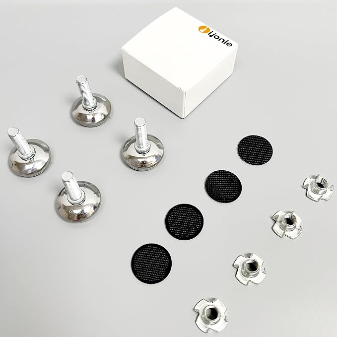 Adjustable Leveling Feet Kit – 5/16" Heavy Duty Furniture Levelers Legs - Image 8
