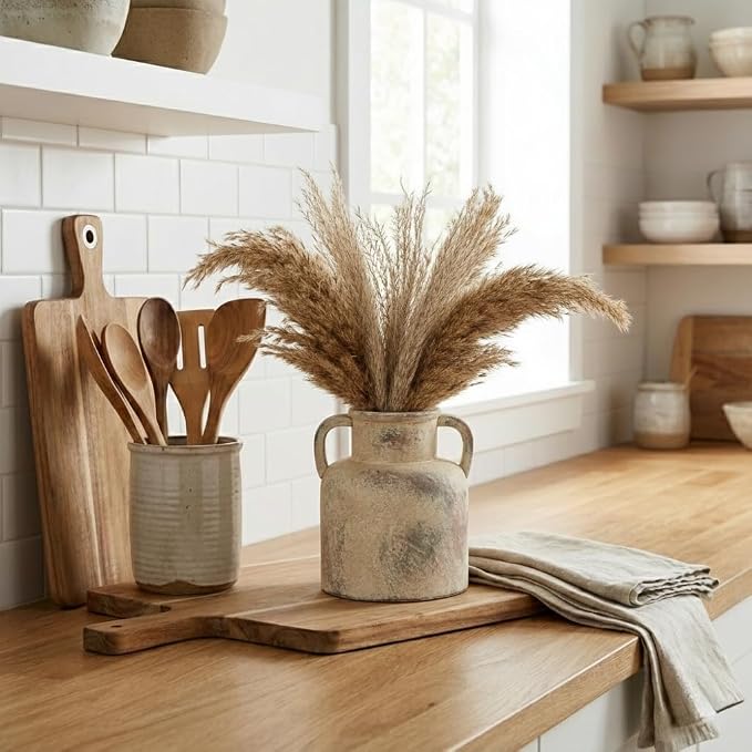 Emotionally Grounded Vase, Vaseking Ceramic Rustic Vase - Image 7