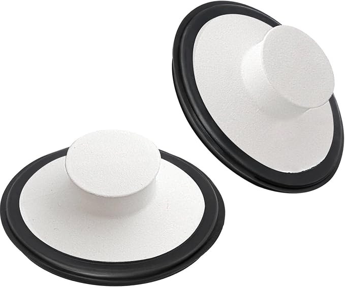 RQYEKDO 3.5" Sink Stopper White Fits InSinkErator Moen Waste Maid by rqyekdo