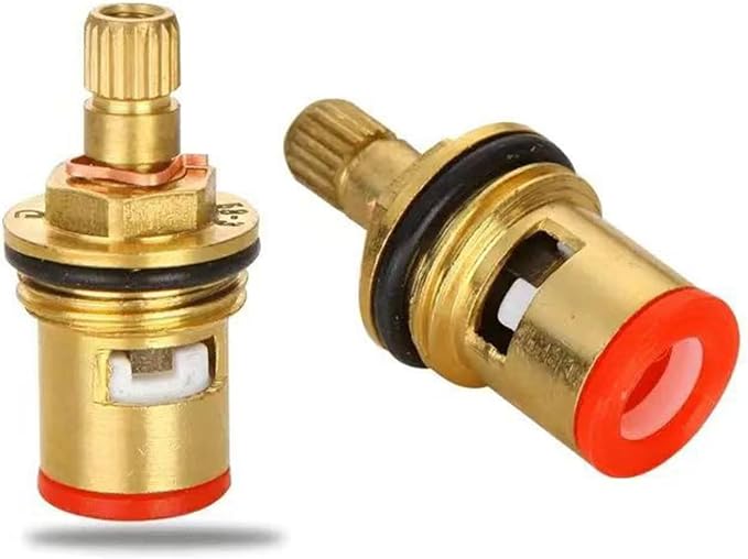 Faucet Valve Ceramic Stem 20 Teeth Ceramic Disc Cartridge Replacement Quarter - Image 5