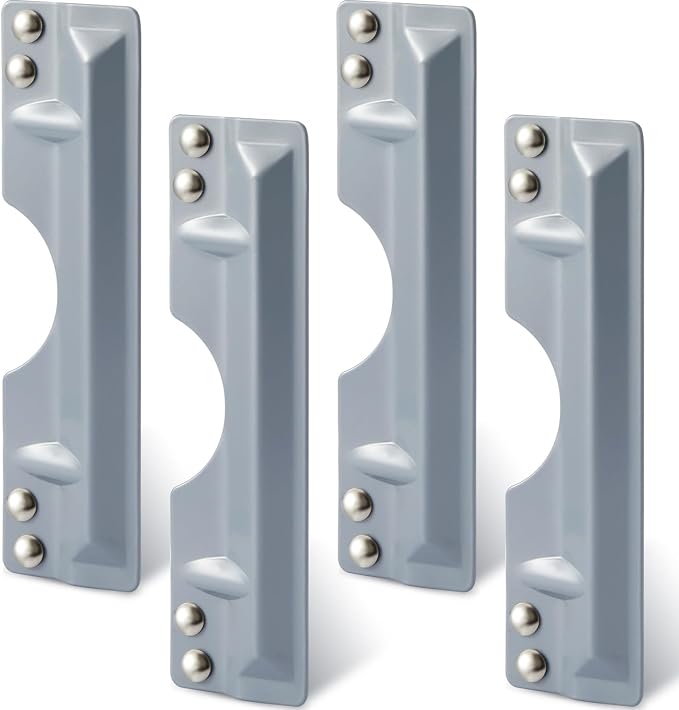 Landhoow 3 x 11" Latch Guard Plate Cover Iron Latch Guard Security Plate Door by Landhoow