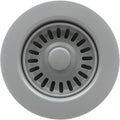 3-1/2 Inch Polymer Slate Gray Sink Drain Assembly by EADOT