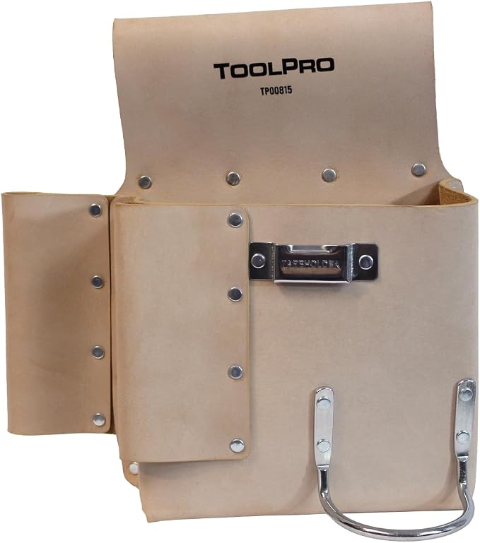 ToolPro Nail Pouch for Drywall Equipment, Pliers – for Construction, and DIY by ToolPro