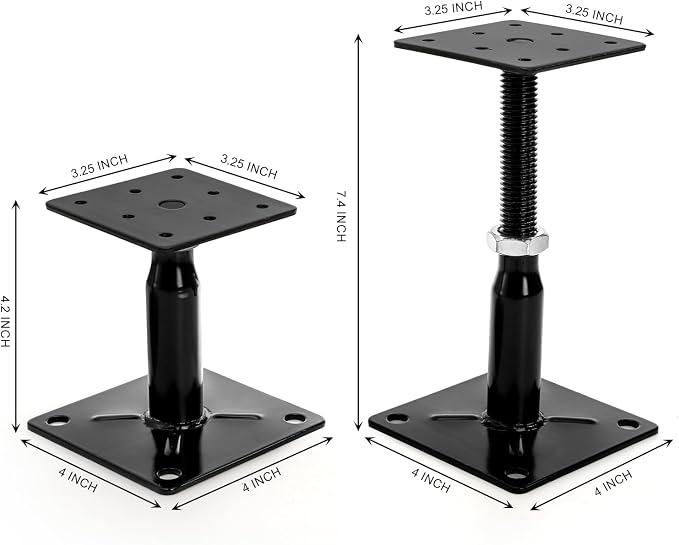 4 Pack Adjustable Support Jacks - Image 2