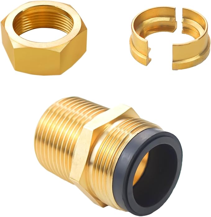 3/4" NPT Male Brass Pipe Fittings, Hex Nipple Fitting, Corrosion-resistant - Image 5