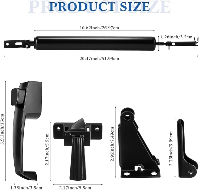 Gisafai 2 Sets Storm Door Closer Door Closure Heavy Duty Screen Doors Closer - Image 2