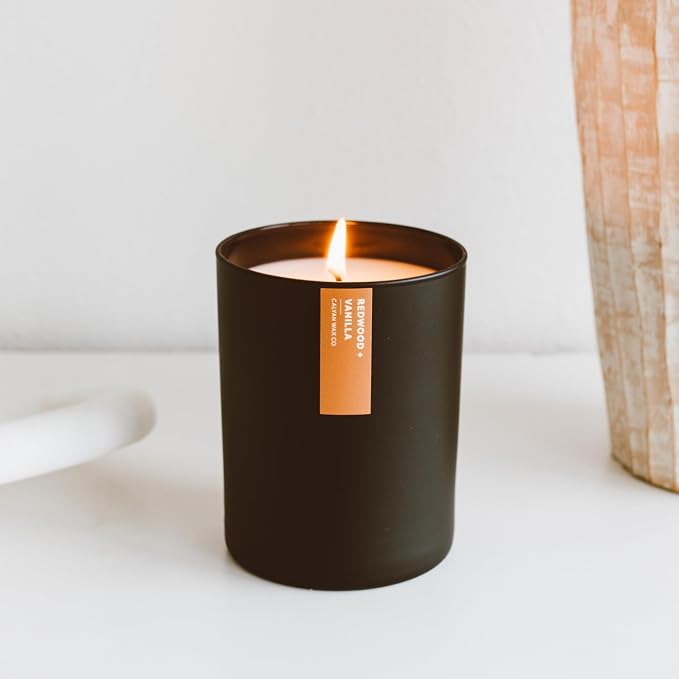 Redwood & Vanilla Scented Candle - Image 5