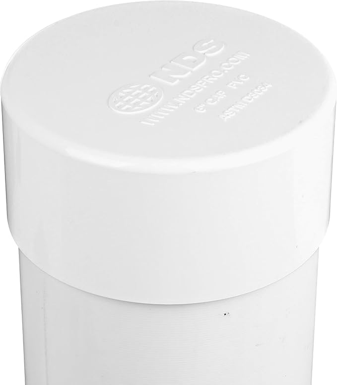 NDS 6P06 PVC S&D Cap, Makes Solvent-Weld Connections, - Image 2