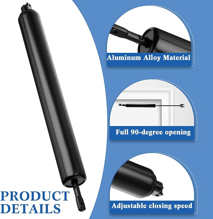 Gisafai 2 Sets Storm Door Closer Door Closure Heavy Duty Screen Doors Closer - Image 3