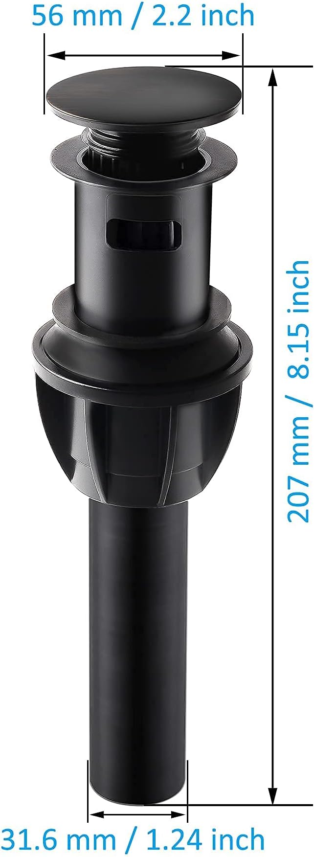 2 Pack Universal Pop Up Sink Drain Stopper - Image 2