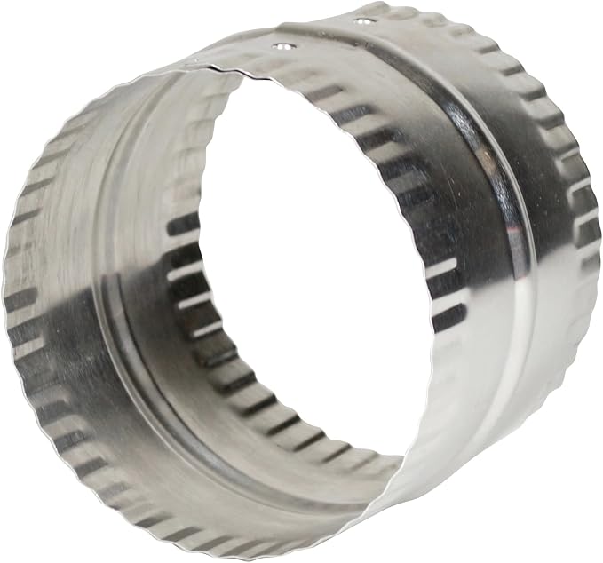 Deflecto 4” Duct Connector, Aluminum - Image 3