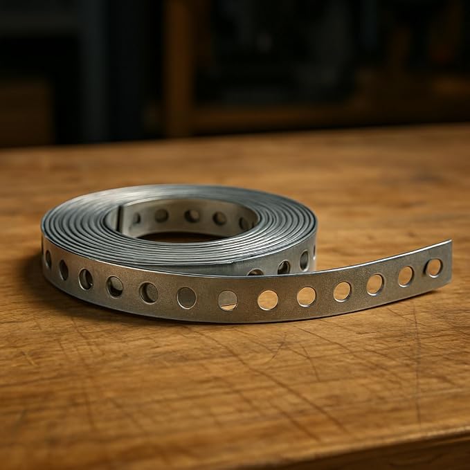 F&L Galvanized Pipe Strap 3/4" x 100 FT – Heavy-Duty 24 Gauge Steel Hanger Strap - Image 9