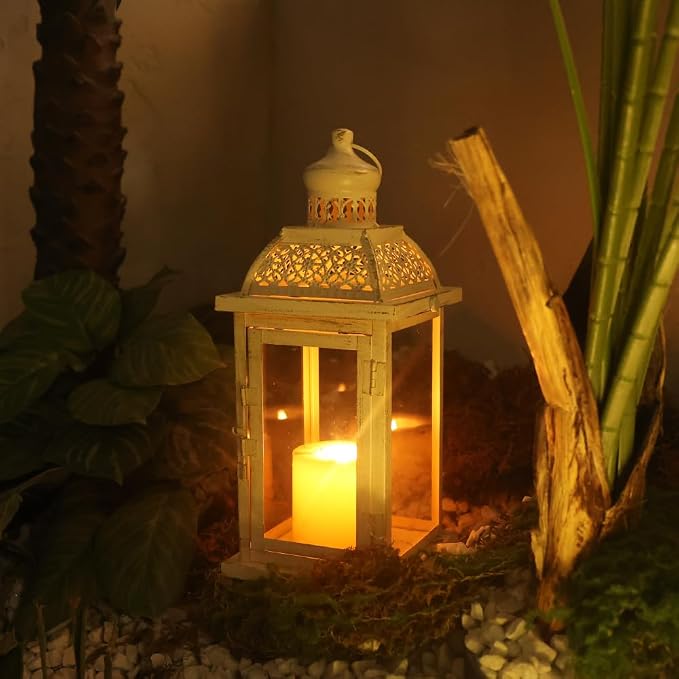 NEEDOMO 14.4" Lanterns Decorations Indoor, Hanging Candle Lantern Outdoor - Image 7