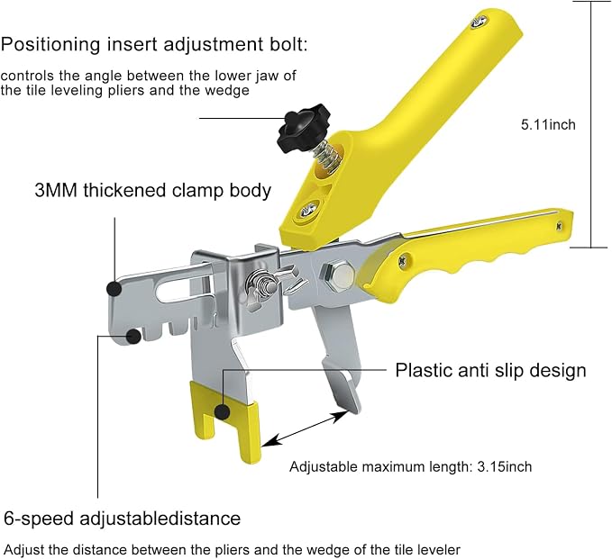 Tile Leveling Compounds System Plier Hand Floor Pliers Tiling Installation - Image 2