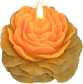 3 Inch Dark Yellow Peony Flower Shape Scented Candle by Peytanger