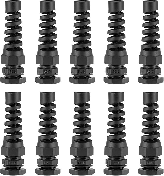uxcell PG9 Cable Gland 4mm-8mm Wire Hole Waterproof Nylon Joint Adjustable by uxcell