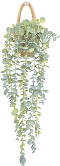 Fake Hanging Plant Decor Indoor, Eucalyptus Artificial Faux Plants in Wall by HOFMEFY