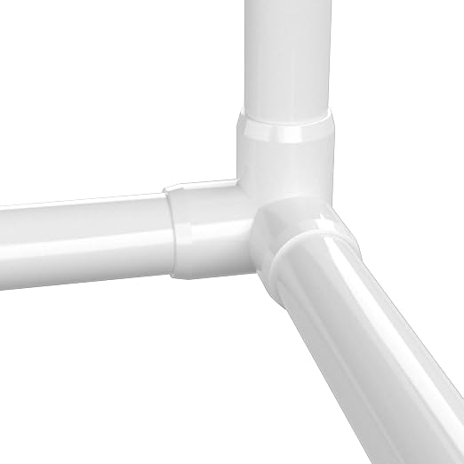 1” 3-Way Elbow Furniture Grade PVC Fitting in White, Made in USA, UV-Resistant - Image 9