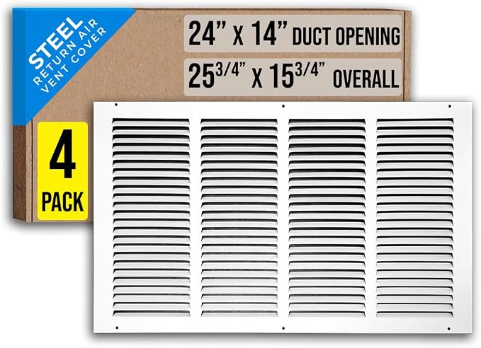 Fits 24x14 Duct Opening | Steel Return Air Grille by Handua | Vent Cover Grill by Handua