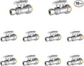 10 Pieces EFIELD Push Fit Straight Stop Valve, 1/4 Turn | Water Shut Off 1/2 by EFIELDPEXTUBING